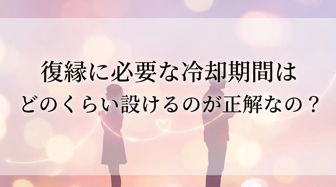 復縁に必要な冷却期間はどのくらい設けるのが正解なのか - 別れた相手との距離の置き方と最適な期間の目安を解説
