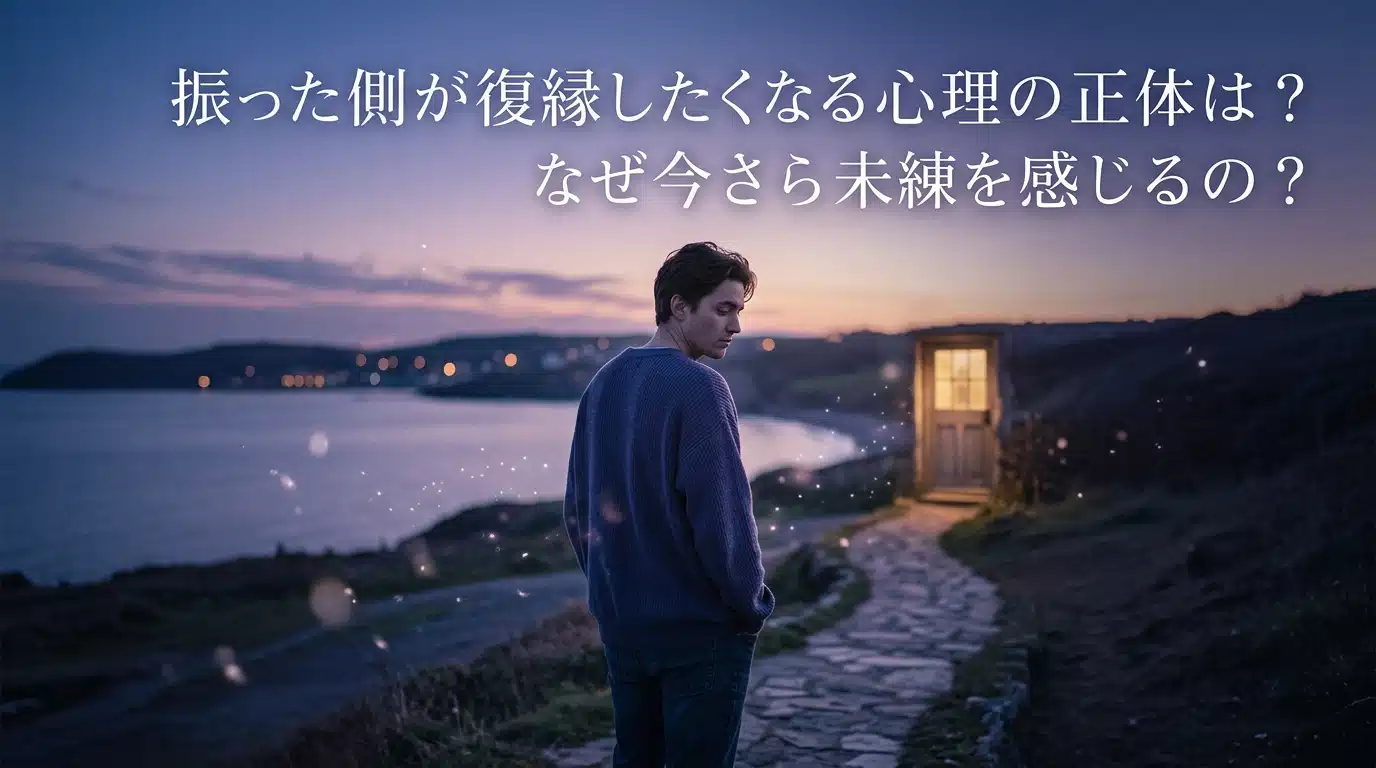 振った側が復縁したくなる心理の正体 - 自分から別れを告げたのに後悔してしまう理由と未練を感じるメカニズムを解説